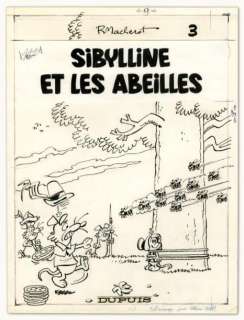 Raymond Macherot - SIBYLLINE Encre de Chine pour la couverture de l‘album