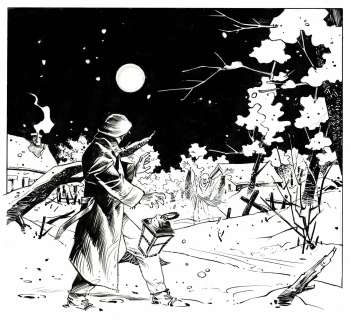 Jean-Marc Stalner - Lot 364 - Les faiseurs de nuées, dessin original à l’encre de chine.