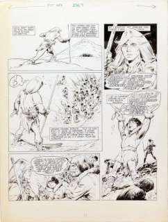 Cheret, Andre & Lecureux, Roger | RAHAN Planche originale n°14 à l’encre | Cornette de St Cyr