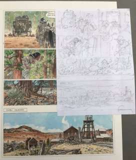 Hermann - Planche originale crayonnée - Duke T1 - La Boue et le sang - (2016) | Catawiki