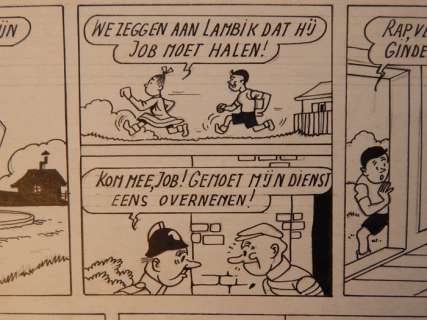 Vandersteen, Willy - Originele pagina - De vrolijke Bengels met Suske en Wiske en Lambik - (1950) | Catawiki