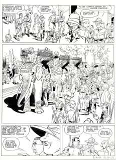 Le Gall | Théodore Poussin, planche n°37 Ã  l’encre de… | Banque Dessinée