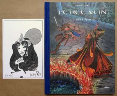Luguy / Léturgie | Percevan T15 - TL Le Huitième Royaume + 4x ex-libris + dessin original - C - TL - Cartonné - EO (2013) | Catawiki
