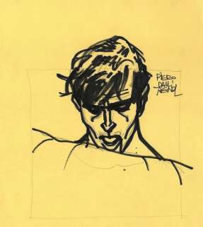 Piero Dall‘Agnol - Dylan Dog - Piero Dall‘Agnol - sketch/illustrazione originale - Exemplaire unique
