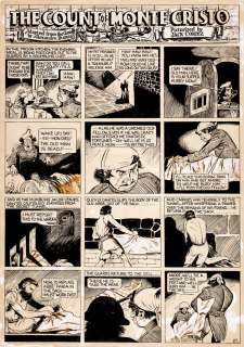 Lou Fine - Jumbo Comics #7 P 1 (The Count of Monte Cristo) Very Large - 1938