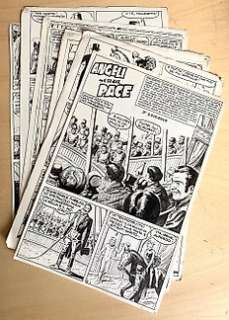 Sergio Tarquinio | Angeli senza pace 3’ Episodio - 16x tavole originali - episodio completo - Sergio Tarquinio - Exemplaire unique | Catawiki