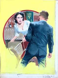 Carlo Jacono | I Gialli Mondadori #683 - Jacono - original cover "Parry Mason con l’acqua alla gola" - Page volante - Exemplaire unique | Catawiki