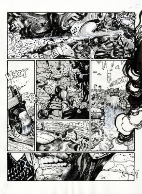 R.M. Guera | “Judge Dreed: Tunnels – part I” – 2000 AD #2439 – tav.06 | Cart Gallery