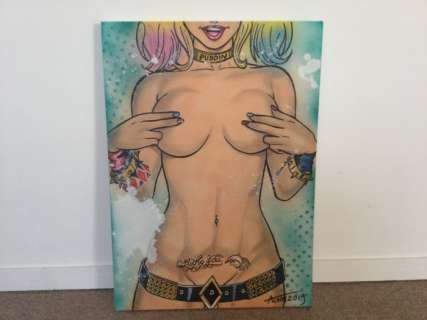 Alvin Silvrants | Harley Quinn - Original painting - ’Lucky you’ - Pop art - Size: 50 x 70 cm. - (2019) | Catawiki