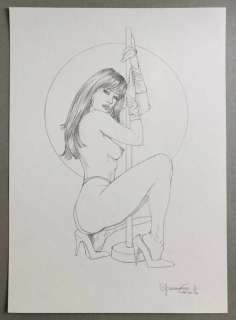 Giovanna Casotto | Giovanna Casotto - illustrazione originale a matita - 25x35 - firmata - Page volante (2021) | Catawiki