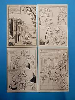 Sandro Angiolini | Una n. 1 - 4x Tavole Originali "Una vergine a Londra" S.Angiolini - Page volante - EO - (1976) | Catawiki