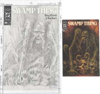 John Totleben | Totleben - Swamp Thing #88 Original Cover Art Sep ’89 | Russ Cochran