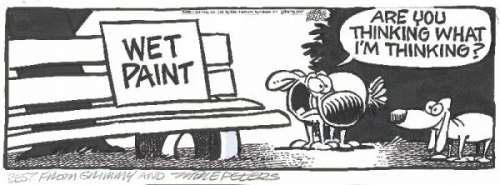 6: Peters Mother Goose & Grimm 2007 original comic art | Russ Cochran