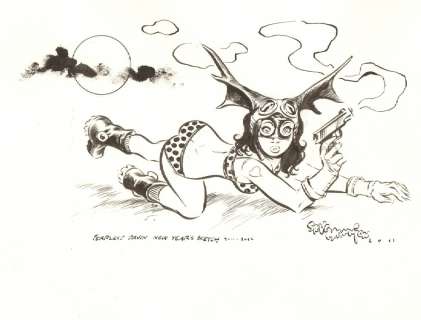 Steve Mannion - Fearless dawn drawing - 2011 signed