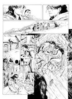 Francesco Trifogli | Trif - original page "Le feu de Thesee" - Page volante | Catawiki