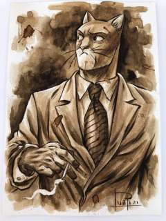 Juapi Coffe Artist | Original Coffee Painting - BLACKSAD (2021) | Catawiki