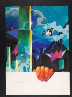 Andrea Pazienza | Andrea Pazienza - Illustrazione Pittorica Originale Firmata - Page volante - (1980) | Catawiki