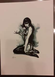 Gabriele Dell’otto | Vampirella - Gabriele Dell’Otto - illustrazione originale con COA - Page volante - Exemplaire unique - (2018) | Catawiki