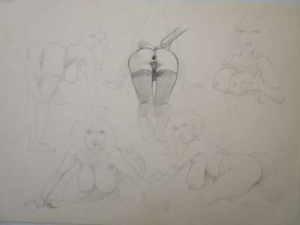 Filobedo | Filobedo - original artwork "Anal Canal" - Page volante - Exemplaire unique | Catawiki