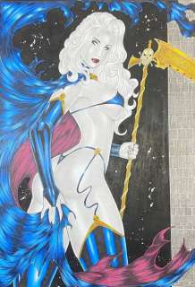 George Santiago | Vampirella - Drawing by George Santiago - Page volante - Exemplaire unique - (2020) | Catawiki