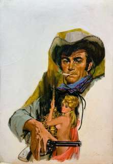 Fernã¡Ndez, Fernando | FernÃ¡ndez, Fernando - Original painting - Cover - Western - (1970’s) | Catawiki