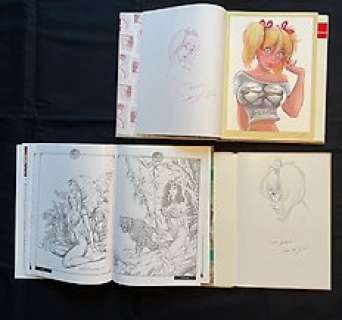 Dean Yeagle | Mandy Godiva - Ensemble de BD + 2x Dessin original (dédicacé) de Dean Yeagle + Sérigraphie - (2000/2009) | Catawiki