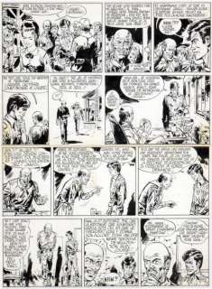 Giraud Jean | Â«BlueberryÂ» Encre de chine pour la planche 5 de l’album Â«Le | Coutau Bégarie