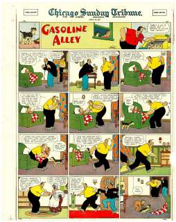 Frank King | King - GASOLINE ALLEY, Color Proof (4/29/1923) NO RESERVE | Russ Cochran