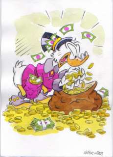Xavi (Xavier Vives Mateu) | Uncle Scrooge - Dibujo original - SCROOGE, money money - Xavier Vives (2021) | Catawiki