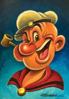 Joan Vizcarra | Popeye - Original Painting by Joan Vizcarra - Acrylic Art | Catawiki