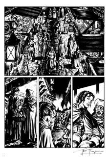 Gianluigi Gregorini | Dragonero n. 30 - G.Gregorini - Tavola Originale "il Contagio" - Page volante - Exemplaire unique - (2015) | Catawiki