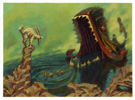 Corli, Francesco | “Le Avventure di Pinocchio – Storia di un Burattino” – illustrazione 45 | Cart Gallery