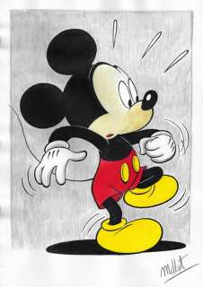 Millet | Millet - Original Drawing - DIN A3 - Mickey Mouse | Catawiki