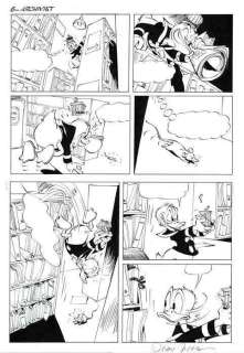 Formaat: Ca. 40,5 X 61 Cm. - Gesigneerd | Jippes, Daan - Originele pagina - Donald Duck - D 2009-140 - Archivist Donald - (2009) | Catawiki