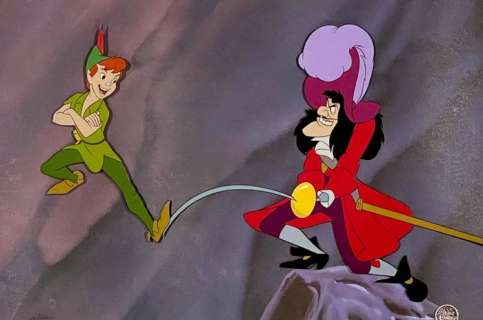 Walt Disney | Peter Pan - Limited Edition Cel - Hand Painted - "Skull Rockâ€œ (1989) | Catawiki