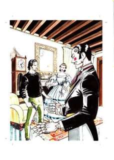 Enea Riboldi - Dampyr n. 41 - E. Riboldi - Original Cover "Casa di bambole" - Page volante - Exemplaire unique - (2003)
