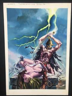 Mario Caria | # LUCCA Comics 2021 exhibition - Oltretomba n. 273 - M. Caria - original cover "La Maledizione Sepolta" - Page volante - Exemplaire unique | Catawiki