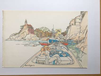 Kuijpers, Henk | Franka - Vrije tekening: Franka in Italië - (2021) | Catawiki