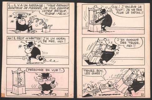 Deliège | Félix et le cabochon, ensemble de 2 planches (n°… | Millon