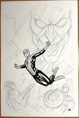 Frank Cho | Spider-man (inked) | Thornbush Art