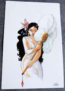 Dethan, Isabelle | Original drawing in colour, Indian ink and watercolour  - | Catawiki