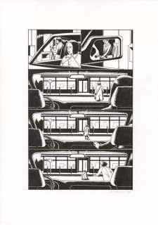 Lucas Harari | Le cas David Zimmerman – planche originale publiée en page 336 | Galerie Barbier