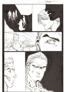 Ale Garza | Michael Turner’s Fathom? #6 P.17 - Tense Words - Signed | Anthony’s Comic Book Art
