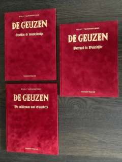 Eugeen Goossens | De Geuzen 5, 8, 10 - Soetkin de waanzinnige - Verraad in Duindijke - De wildeman van Gaasbeek - 3x Luxe - Groot formaat - Cartonné - EO - (2010/2013) | Catawiki