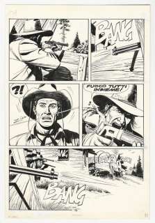 Claudio Villa - Tex # 382 - Claudio Villa - tavola originale "La Tigre Nera" - Page volante - Exemplaire unique - (1992)