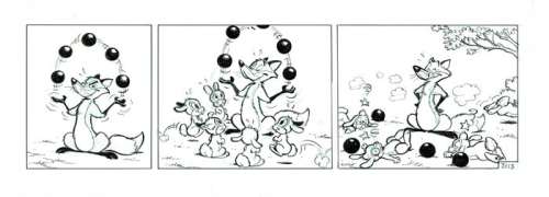 Wil Raymakers & Thijs Wilms | Boes - Originele strook uit Boes Integraal 13 - Formaat: 43 x 15 cm. | Catawiki