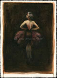 Maly Siri - Illustration originale intitulée "The Lavender Tease" - Pin-up Art