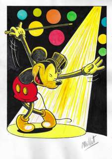 Millet | Mickey Mouse - Original Drawing - Millet - Size: 21 x 29,5 cm | Catawiki