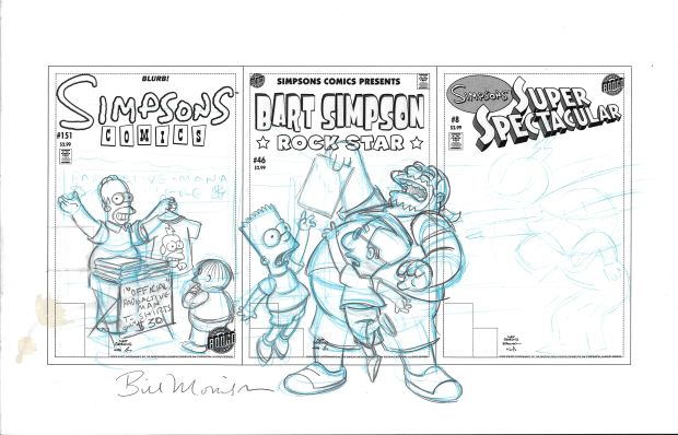 Simpsons Cover Prelims | Clan McDonald Comics