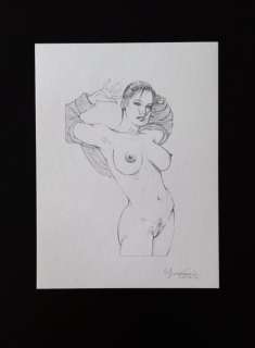 Giovanna Casotto | Giovanna Casotto - Dessin original au crayon - Tiré de Sketch Book portfolio P A - Format: 21 x 28 cm. | Catawiki